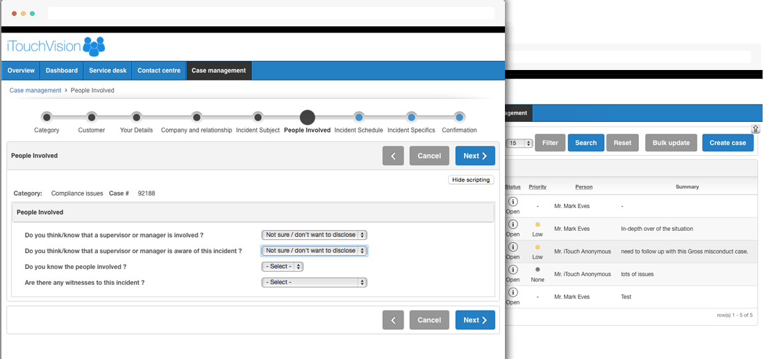 HR Helpdesk and Case Management process flows