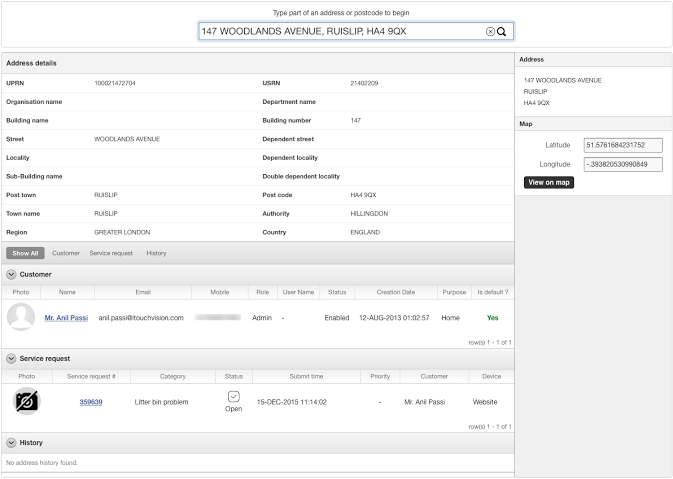 Address Database Details