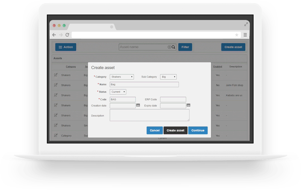 master data management software screen