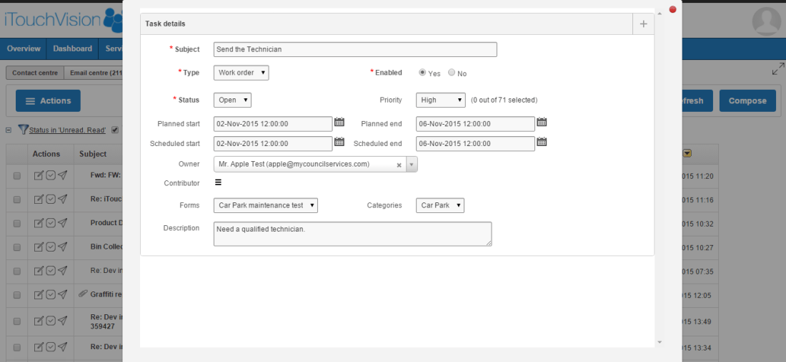 Email Management software _Task