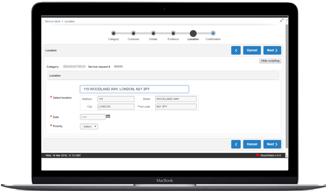 location based services addresspicker fields