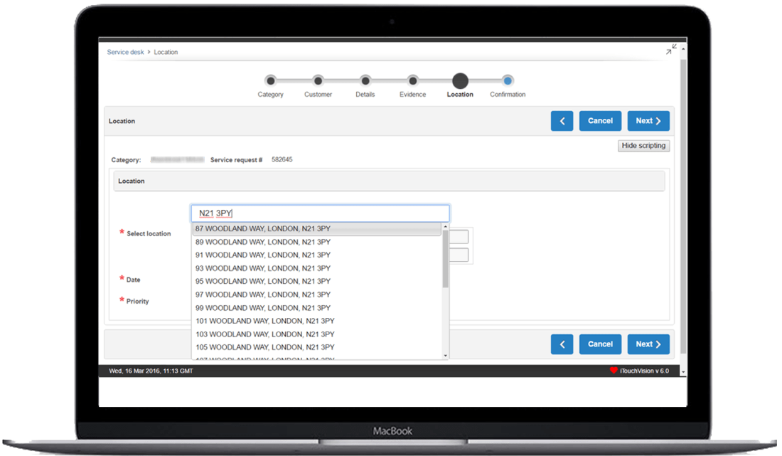 location based services addresspicker