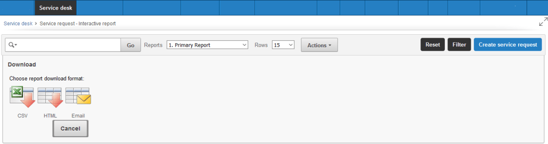 CSV format